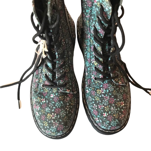 Sincerly Jules Shoes Sincerely Jules Harley Floral Combat Boots 8
